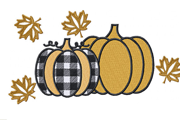 Reviewing Autumn Pumpkins for Holiday Embroidery